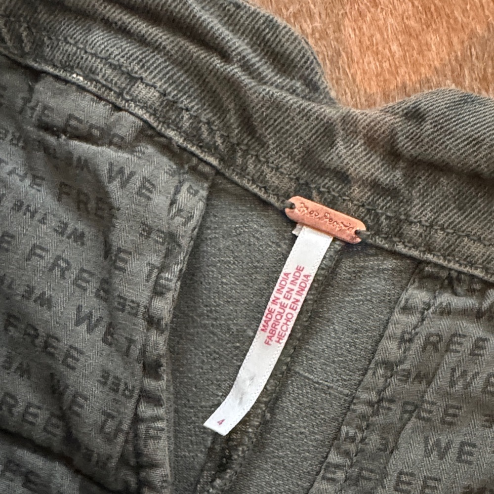 Free People Spotlight Washed Barrel Chino Trousers - Picture 2 of 5